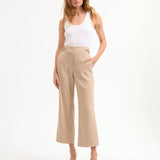 Veronica Beard - Aubrie Cropped Wide - Leg Pant