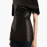 Khaite - Corinne Top in Black Leather