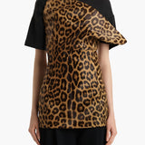 Khaite - Corinne Top in Leopard Print Haircalf