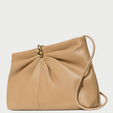 Loeffler Randall - Corrine Khaki Leather Gathered Clutch