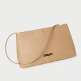 Loeffler Randall - Corrine Khaki Leather Gathered Clutch