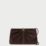 Loeffler Randall - Corrine Brown Suede Gathered Clutch