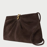 Loeffler Randall - Corrine Brown Suede Gathered Clutch
