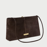 Loeffler Randall - Corrine Brown Suede Gathered Clutch