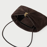 Loeffler Randall - Corrine Brown Suede Gathered Clutch