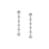 Dorsey - COLETTE 6-STONE DROP EARRINGS IN MOISSANITE