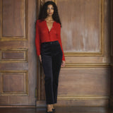 DÔEN - COSETTE CARDIGAN -- CERISE