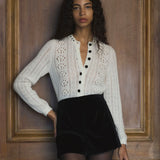 DÔEN - COSETTE CARDIGAN -- IVORY