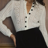 DÔEN - COSETTE CARDIGAN -- IVORY