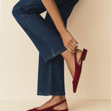 DÔEN - COSSIMA SLINGBACK -- RUBY VELVET