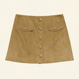 DÔEN - COURTNEY SKIRT -- LIGHT CAMEL