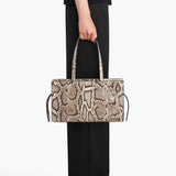 Khaite - Crosby East West Tote in Natural Python