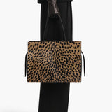 Khaite - Crosby Bag in Hyena Print Haircalf