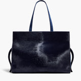 Khaite - Crosby Bag in Midnight Haircalf and Suede