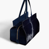 Khaite - Crosby Bag in Midnight Haircalf and Suede