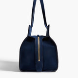 Khaite - Crosby Bag in Midnight Haircalf and Suede