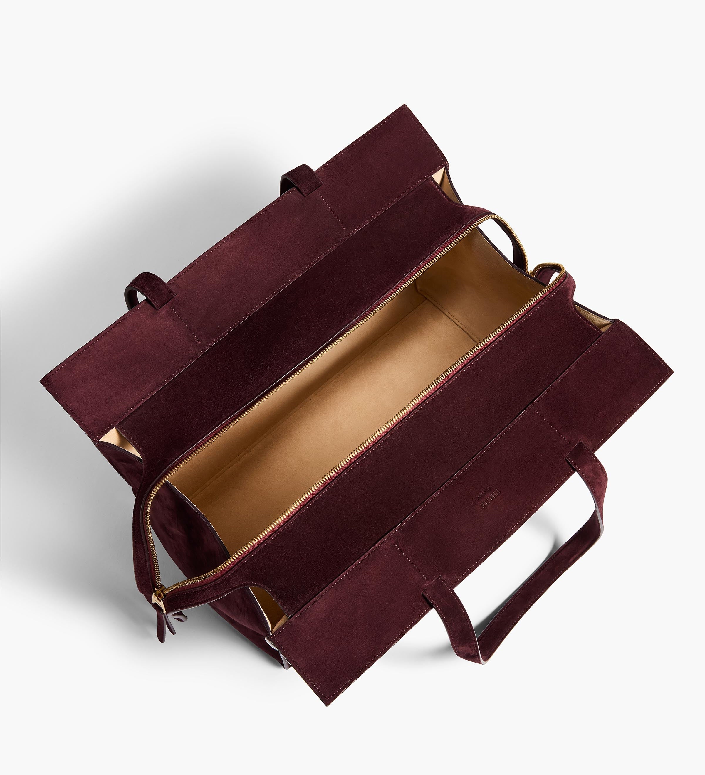 Khaite - Crosby Bag in Rouge Noir Suede