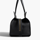 Khaite - Crosby Bag in Black Pebbled Leather