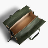 Khaite - Crosby Bag in Bottle Green Pebbled Leather
