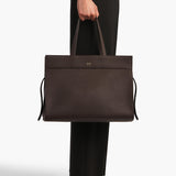 Khaite - Crosby Bag in Espresso Pebbled Leather