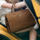 Métier - Private Eye Buttery Suede Diamond Quilt Marrakech with Gold Hardware