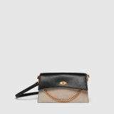 Métier - Roma Mini Clutch Natural Linen and Apple Leather