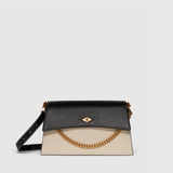 Métier - Roma Shoulder Bag Natural Linen and Apple Leather