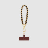 Metier - Wristlet Chain Strap Elvis Black with Gold Hardware