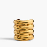 Khaite - Cyclone Bracelet in Antique Gold