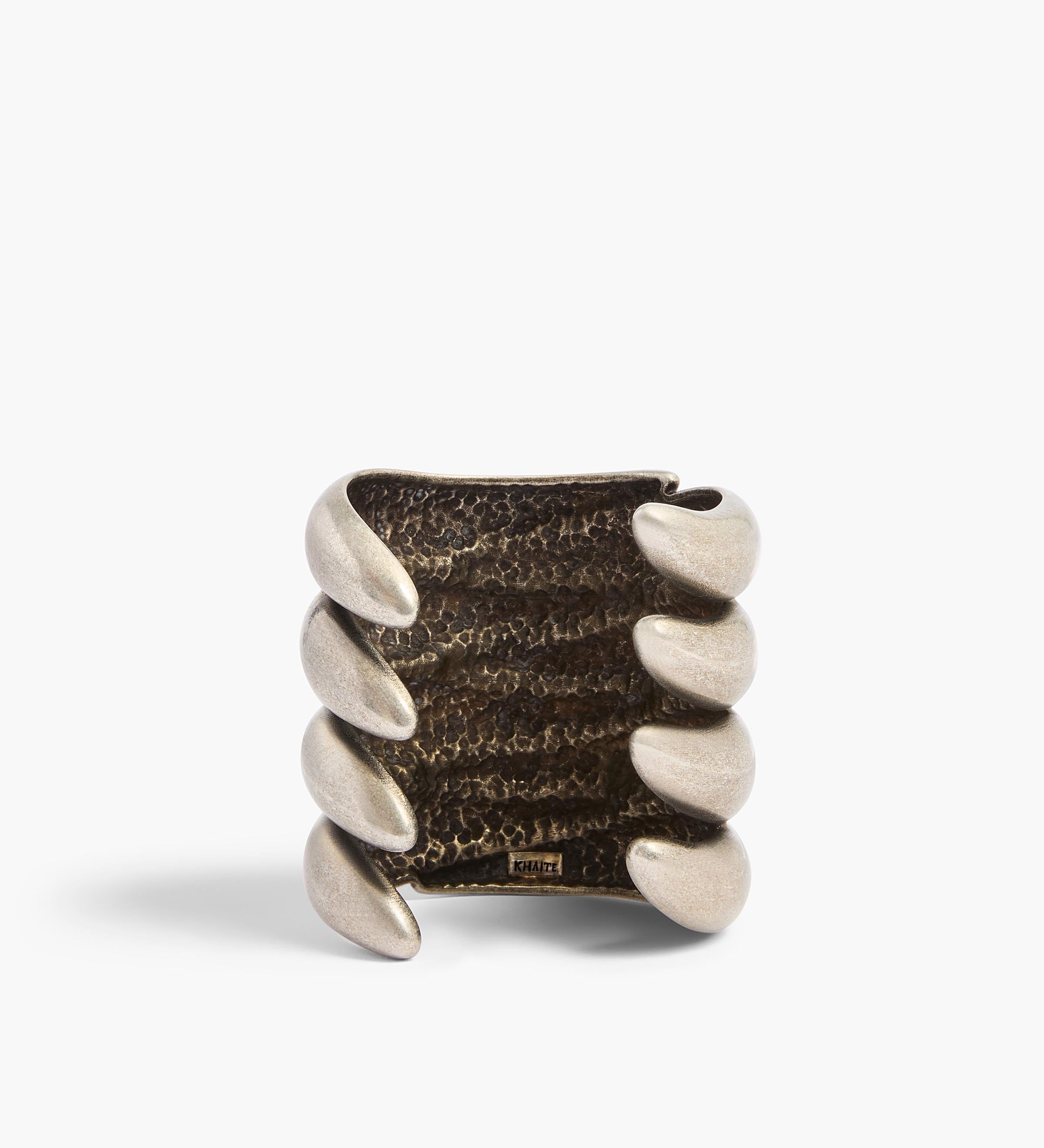 Khaite - Cyclone Bracelet in Antique Silver
