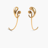 Khaite - Cyclone Earrings in Antique Gold