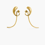 Khaite - Cyclone Earrings in Antique Gold