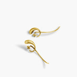 Khaite - Cyclone Earrings in Antique Gold