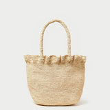 Loeffler Randall - Cyrus Natural Ruffled Woven Tote