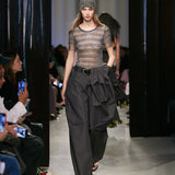 Christopher Esber - Cocoon Belted Taffeta Trouser