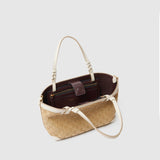 Métier - Cala 21 Woven Sahara With Smooth Calfskin White Sand