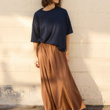 Jamie Haller - The Midi Swing Skirt in Clay