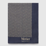 Metier - Large Cashmere Throw Navy and Natural