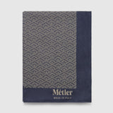 Metier - Small Cashmere Throw Navy and Natural