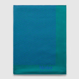 Metier - Large Cashmere Throw Yves Blue and Emerald