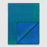 Metier - Large Cashmere Throw Yves Blue and Emerald