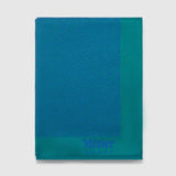 Metier - Small Cashmere Throw Yves Blue and Emerald