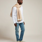 Metier - Large Cashmere Throw Camel and White Sand