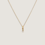 Kinn - Milestone Drop Charm Diamond Necklace