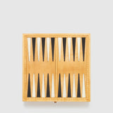 Metier - Travel Chess and Backgammon Set in Buffalo and Smooth Calfskin Leather, Olive and Ebony Wood