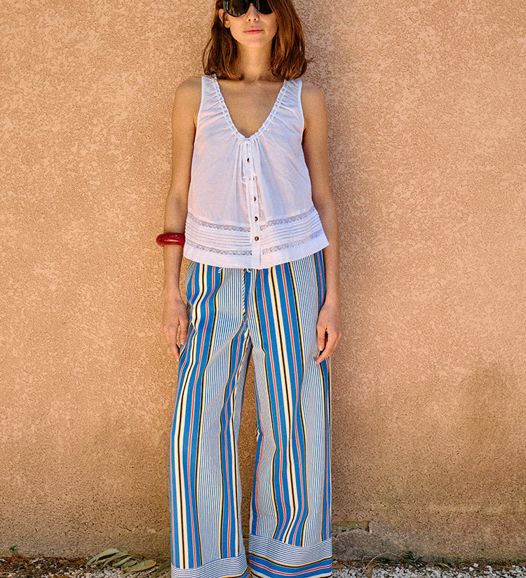 Ciao Lucia - Eugenia White Cotton Voile Top