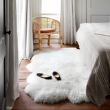 The Citizenry - Sheepskin Accent Rug - White