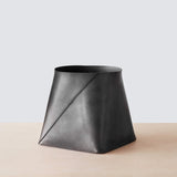 The Citizenry - Azad Tall Leather Storage Bins - Black