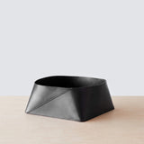 The Citizenry - Azad Low Leather Storage Bin