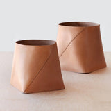 The Citizenry - Azad Tall Leather Storage Bins